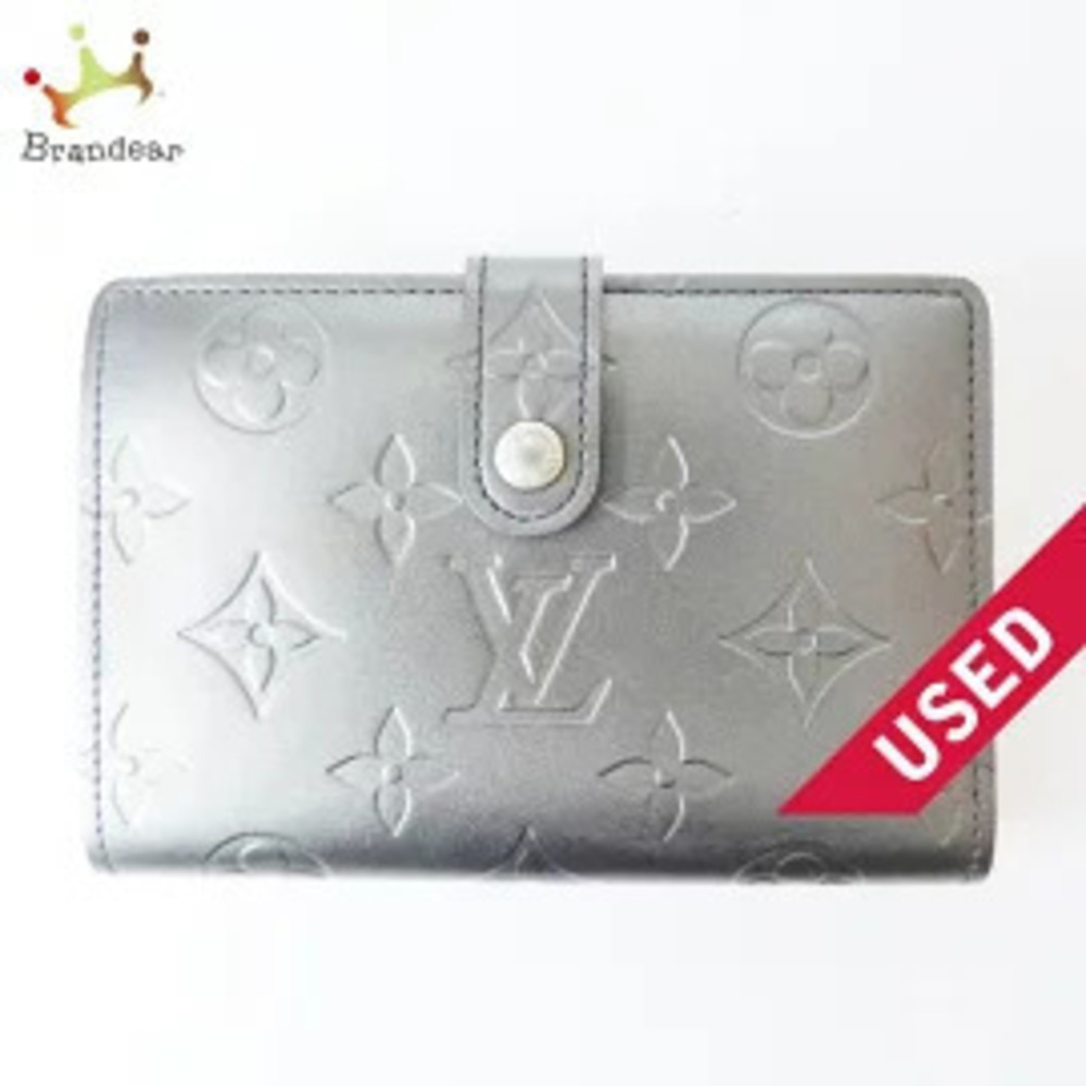 LOUIS VUITTON Portemonnaie Viennois Bi fold Wallet Noir Black Calfskin